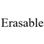 Erasable logo