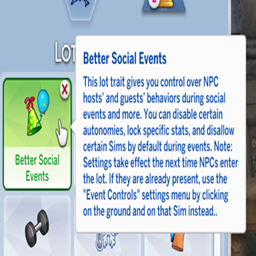 Social Events - Guest Control and Let’s Do Activities por FrequentlyBasic / Translated to Spanish by dokimtz