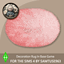 Pastel Fluffy Oval Dance Rug #3 Samtuse963