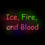 Ice, Fire, and Blood logo