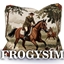 Frogysim equestrian decorative cushions logo