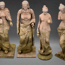 set of statues