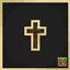 Wood Totem Cross logo