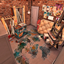 Cluttered Painting Room NO CC logo