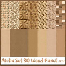 Aicha Set - 3D Wood Wall Panels