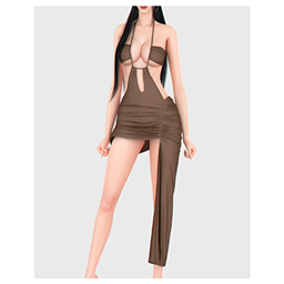 Rowan Drapped Dress logo