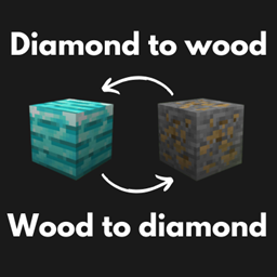 Diamond to wood & wood to diamond logo