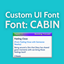 Custom UI Font - CABIN logo