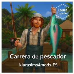 🎣👨‍🎣 Fisherman — Active Career by kiarasims4mods (Spanish translation ES) 👩‍🎣🌊