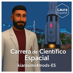 🚀👩‍🚀 Space Scientist — Active Career by kiarasims4mods (Spanish Translation ES) 👨‍🚀🔬