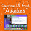 Custom UI Font - Amelies logo