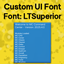Custom UI Font - LTSuperior logo