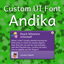 Custom UI Font - Andika logo