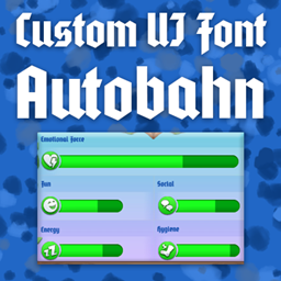 Custom UI Font - Autobahn logo