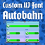 Custom UI Font - Autobahn logo