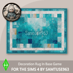 Luxe Abstract Rectangular Dance Rug #1 Samtuse963
