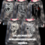 Punk Grey Acid Wash Graphic Hoodies logo