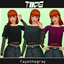 medium sleeve fishnet boxy crop top by fayethegray logo
