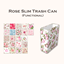 Rose Pattern Trash Can Set logo