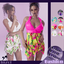 FGD BEACH25 Swimdress V1 - vivid logo