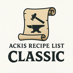Ackis Recipe List Classic logo