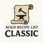 Ackis Recipe List Classic logo