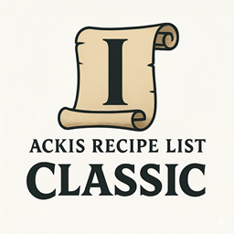 Ackis Recipe List Classic: Inscription logo