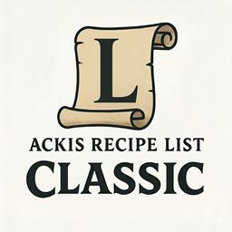 Ackis Recipe List Classic: Leatherworking logo