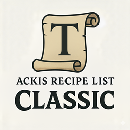 Ackis Recipe List Classic: Tailoring project image
