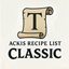 Ackis Recipe List Classic: Tailoring logo