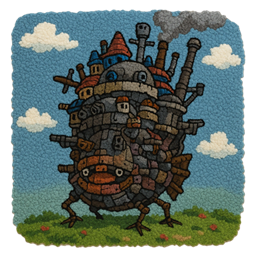 Howl's Castle Tufted Rug