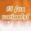 Top-quality foxes (16 variants) logo