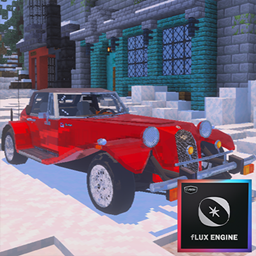 Panther Kallista 1992 Vehicle with fLUX Engine logo