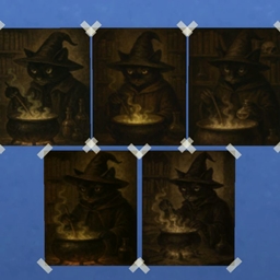Dark Academia Cat Wizards 3