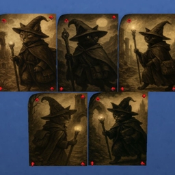 Dark Academia Cat Wizards 4