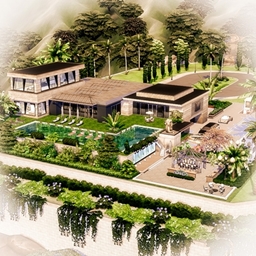 Luxury villa for a celebrity logo