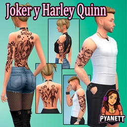 Tattoo Joker and Harley Quinn By Pyanett logo