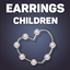 Heart Pearl Hoop Earrings For Kids logo