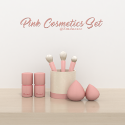 Emdoescc | Pink Makeup Cosmetics Clutter logo