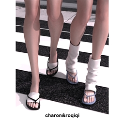 [charon&roqiqi]flip flops logo