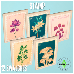 Stamp framed posters