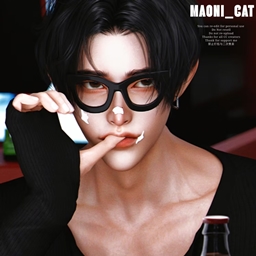 [Maoni_cat]Thick framed Glasses logo