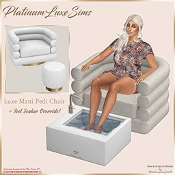 Luxe Mani Pedi Chair + Feet Soaker Override logo