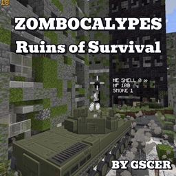 Zombocalypes - ruins of survival (discontinued) logo