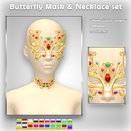 Vilachi Butterfly Mask and Necklace set project image