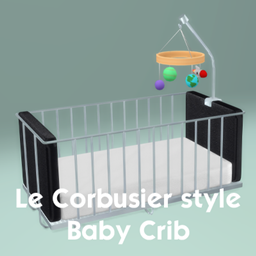 Le Corbusier style Baby Crib logo