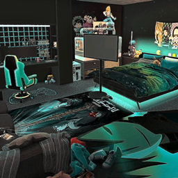 The Ultimate Anime Gamer Bedroom logo