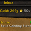 Gold mail counter logo