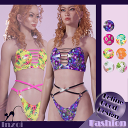 FGD BEACH25 Vinyl Bikini - vivid logo