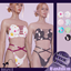 FGD BEACH25 Vinyl Bikini - floral logo